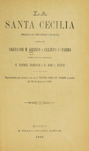 Cover for La Santa Cecilia