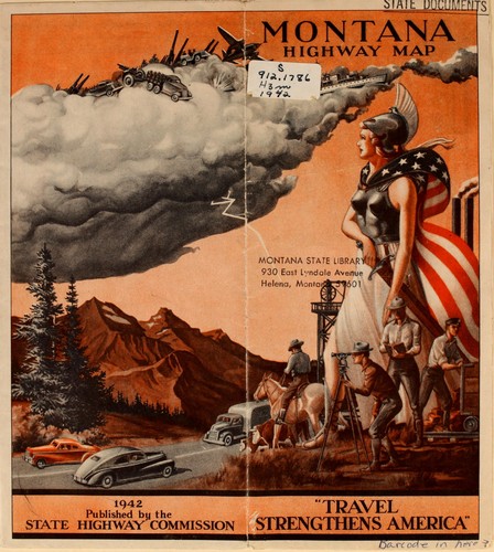 Cover for Map of the Montana state highway system