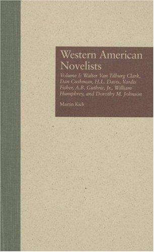 Cover for Western American novelists