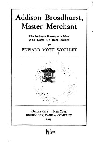 Cover for Addison Broadhurst, master merchant