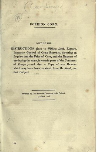 Cover for Foreign corn