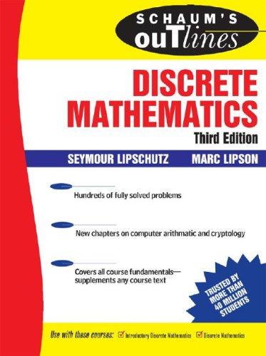 Cover for Schaum's Outline of Discrete Mathematics, 3rd Ed. (Schaum's Outlines)