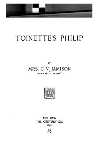 Cover for Toinette's Philip