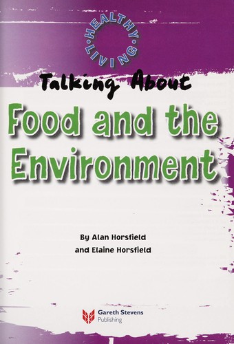 Cover for Talking about food and the environment