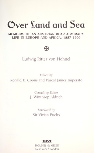 Cover for Over land and sea