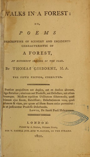 Cover for Walks in a forest