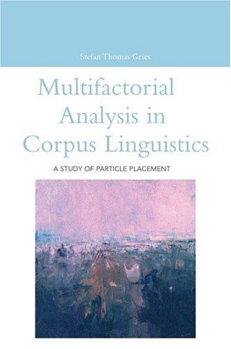 Cover for Multifactorial Analysis In Corpus Linguistics