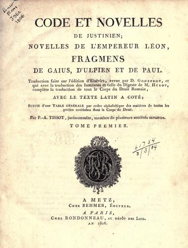 Cover for Code et novelles
