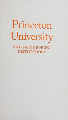 Cover for Princeton University