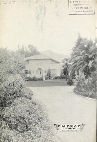 Cover for Pioneer Nursery of Monrovia
