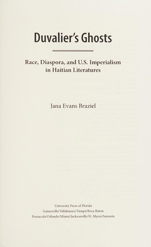 Cover for Duvalier's ghosts