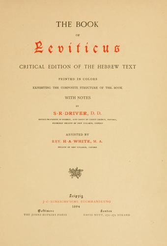 Cover for The sacred books of the Old Testament