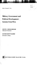 Cover for Military government and political development