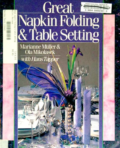 Cover for Great napkin folding & table setting