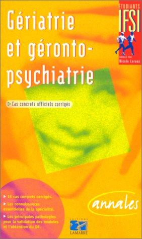 Cover for Gériatrie et gérontopsychiatrie 