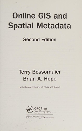Cover for Online GIS and Spatial Metadata