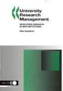 Cover for University Research Management:
