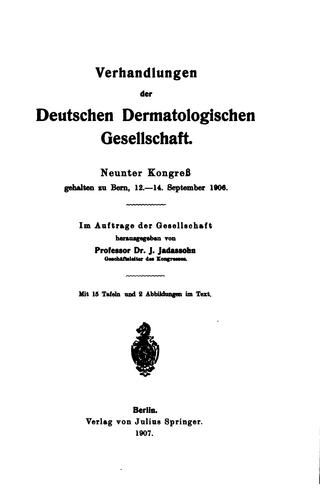 Cover for Verhandlungen