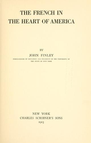 Cover for The French in the heart of America