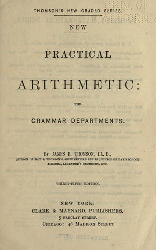 Cover for New practical arithmetic