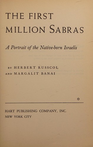 Cover for The first million sabras