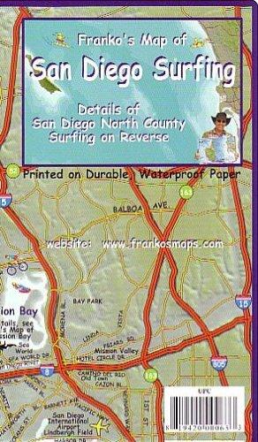 Cover for Franko's Map of San Diego, California Surfing