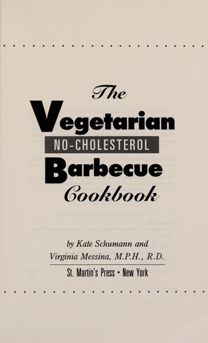 Cover for The vegetarian no-cholesterol barbecue cookbook