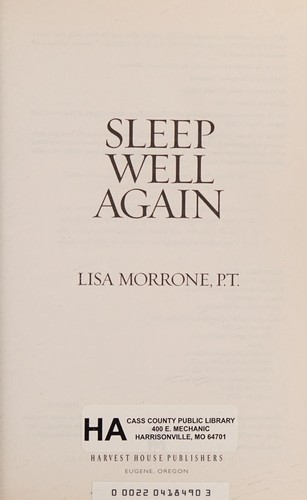 Cover for Sleep well again