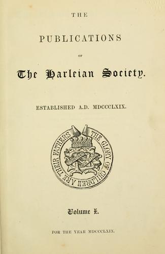 Cover for The visitation of London in the year 1568.