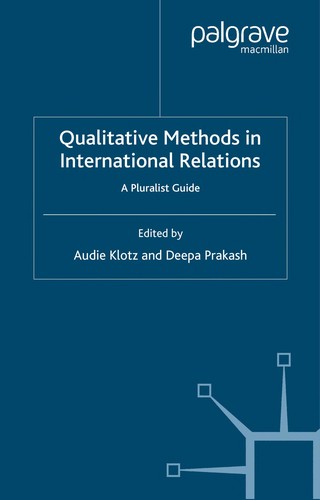 Cover for Qualitative methods in international relations