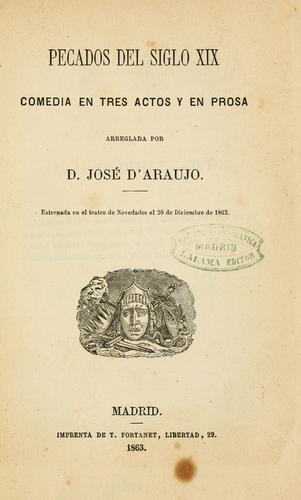 Cover for Pecados del siglo XIX