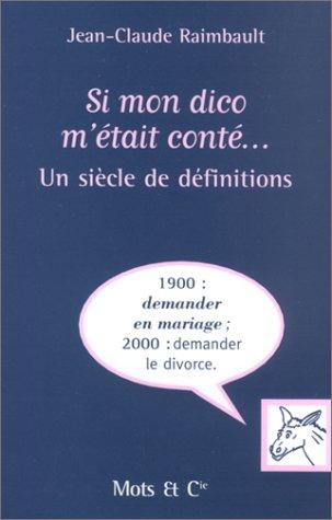 Cover for Si mon dico m'Ã©tait contÃ©Â 