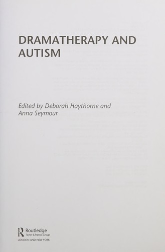Cover for Dramatherapy and Autism