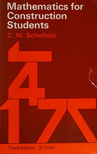 Cover for Mathematics for Construction Students