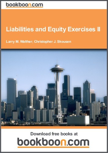 Cover for Liabilities and Equity Exercises II