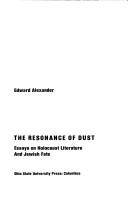Cover for The Resonance of Dust