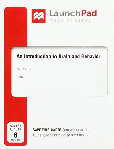 Cover for LaunchPad for An Introduction to Brain and Behavior