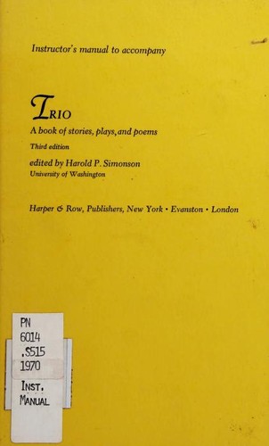 Cover for Instructor's manual to accompany Trio