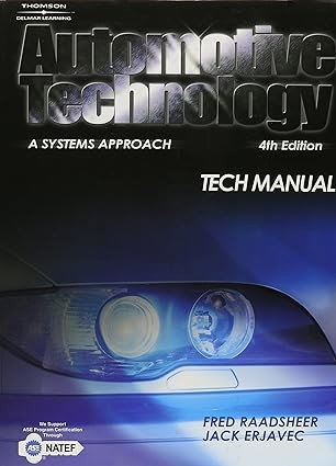 Cover for Tech Manual To Accompany Automotive Technology