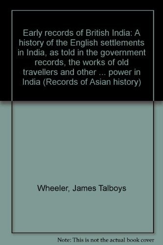 Cover for Early records of British India