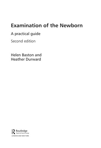 Cover for Examination of the newborn