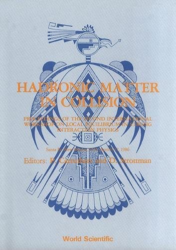 Cover for Hadronic matter in collision
