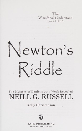 Cover for Newton's riddle