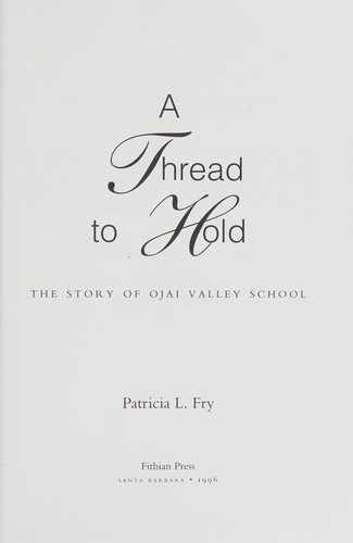 Cover for A thread to hold