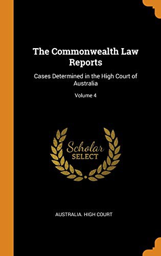 Cover for The Commonwealth Law Reports