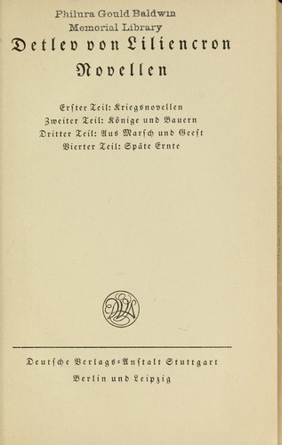 Cover for Ausgewählte Werke