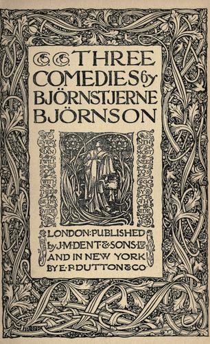 Cover for Three comedies