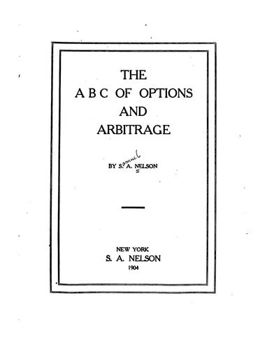 Cover for The A B C of options and arbitrage