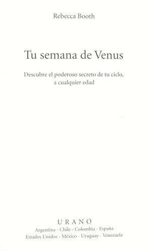 Cover for Tu semana de Venus