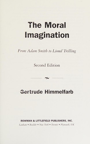 Cover for The moral imagination